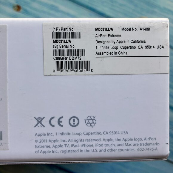 Apple Airport Extreme Base Station Wi-Fi Wireless Router #A1408 - Picture 9 of 10